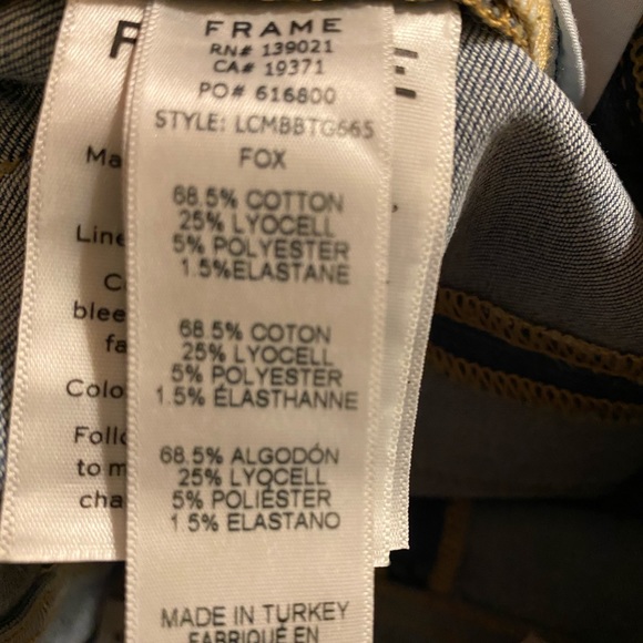 Frame Le Crop mini boot jeans size 28 - Picture 14 of 14